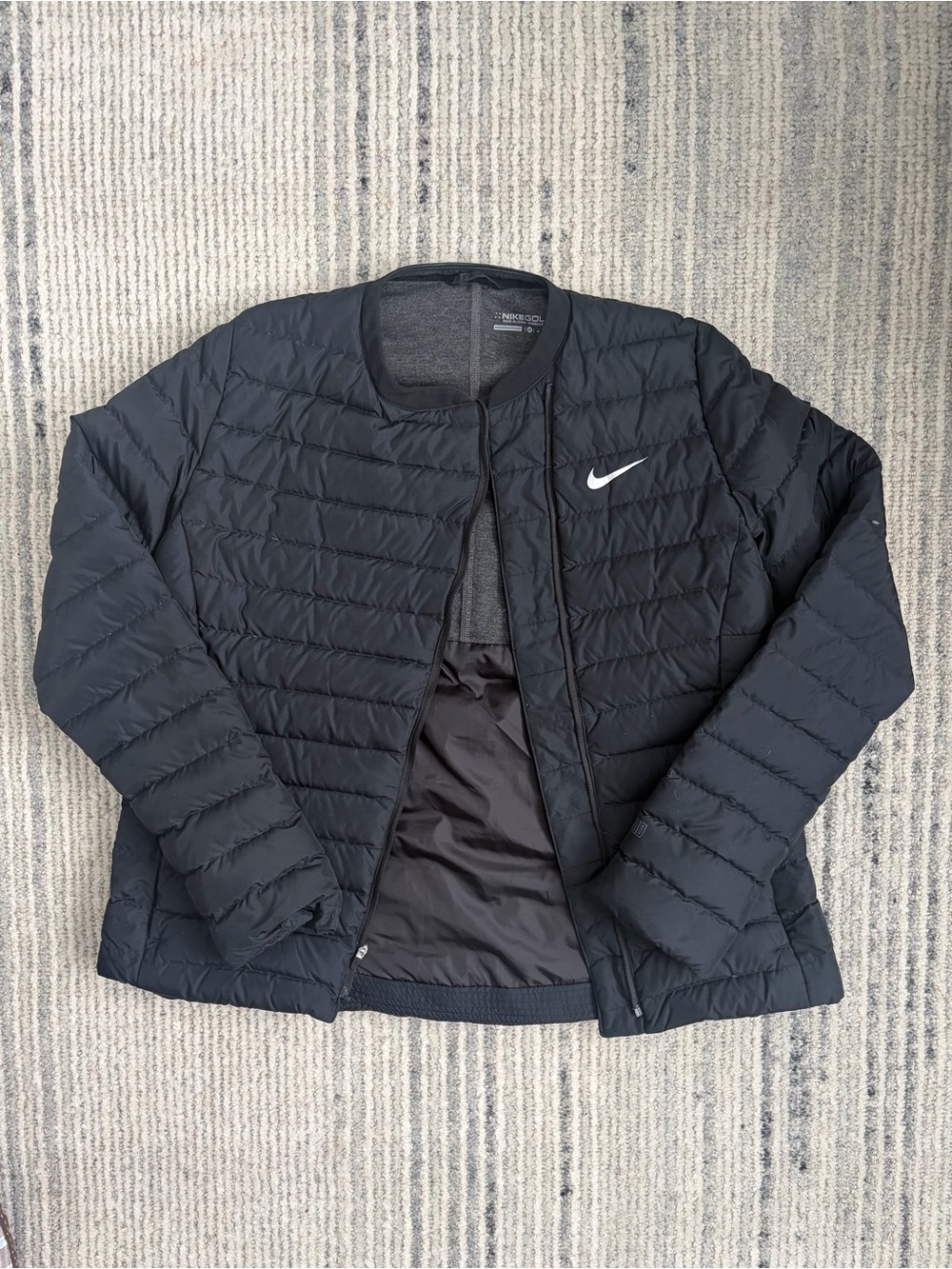 Nike Women's Black Quilted Lightweight Puffer Jacket